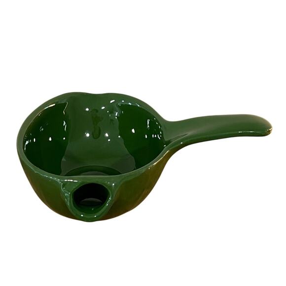 Vintage Cardinal China Green Gravy Separator Dual Spout Mid Century Pottery - Picture 1 of 9
